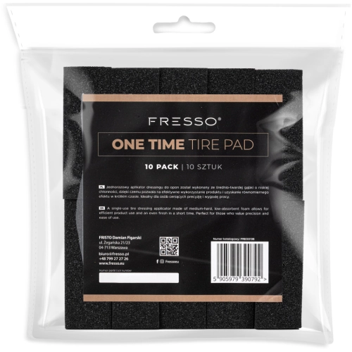 FRESSO ONE TIME TIRE PAD 10-PACK aplikatory do dressingu